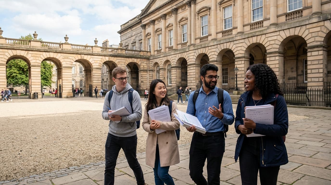 University of Edinburgh students and campus